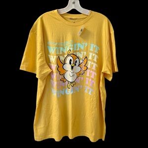 Men’s Disney Hollywood Studios Orange Bird Yellow T-Shirt - Size XL - NWT